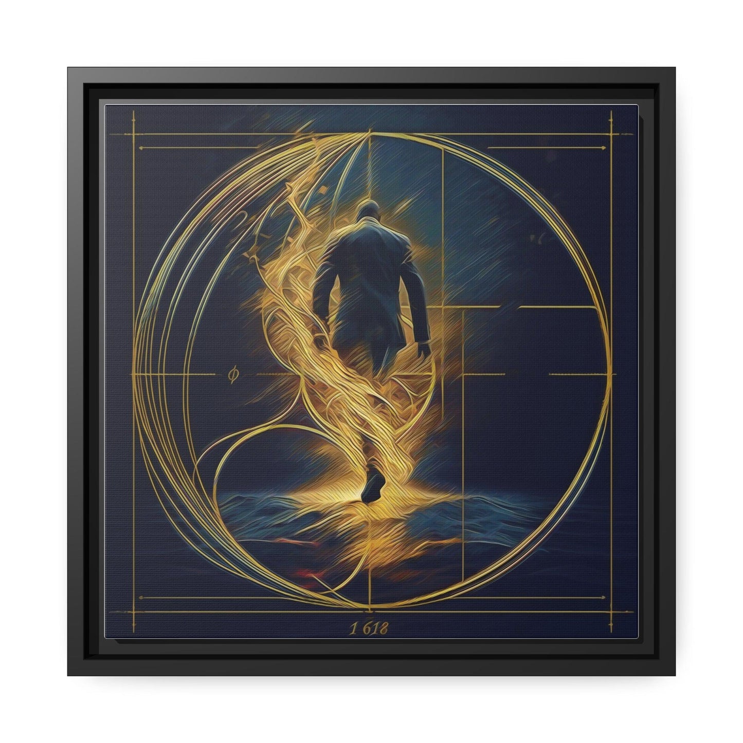 Matte Canvas, Black Frame - "Midnight Journey" Collection - Artsquarenft