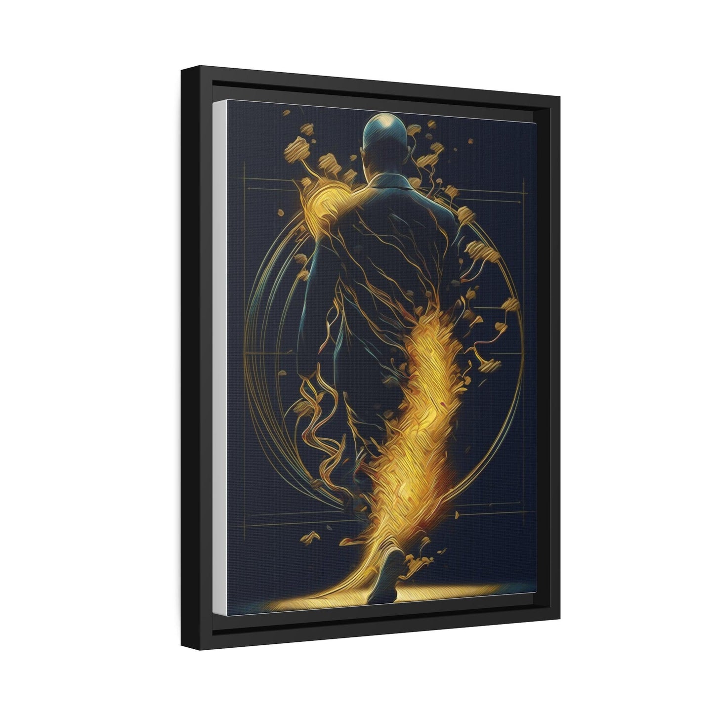 Matte Canvas, Black Frame - "Midnight Journey" Collection - Artsquarenft