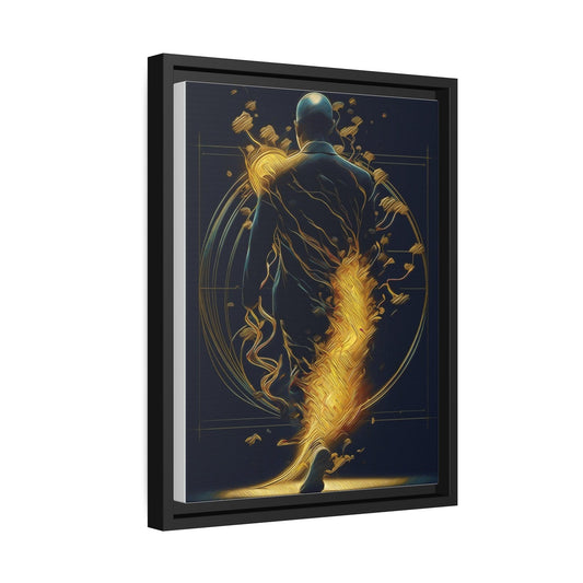 Matte Canvas, Black Frame - "Midnight Journey" Collection - Artsquarenft