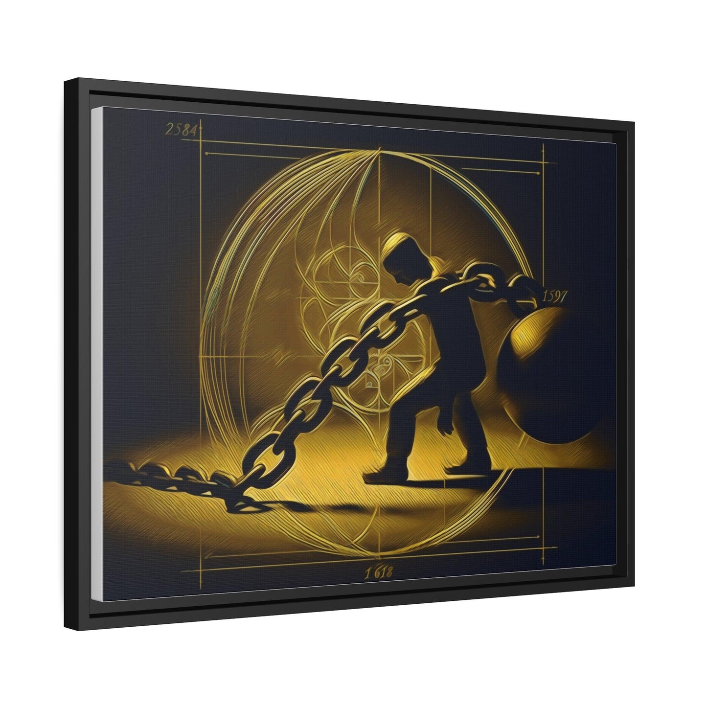 Matte Canvas, Black Frame - "Midnight Journey" Collection - Artsquarenft