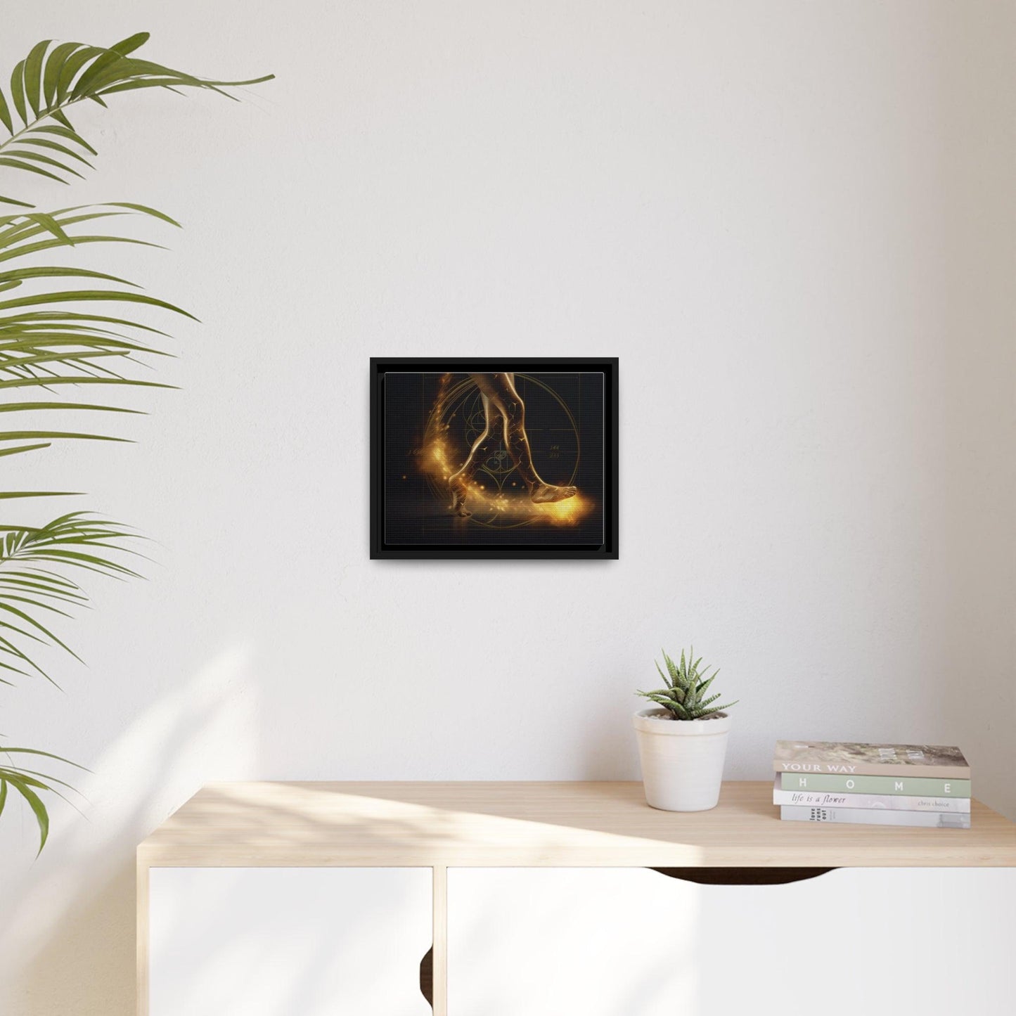Matte Canvas, Black Frame - "Midnight Journey" Collection - Artsquarenft