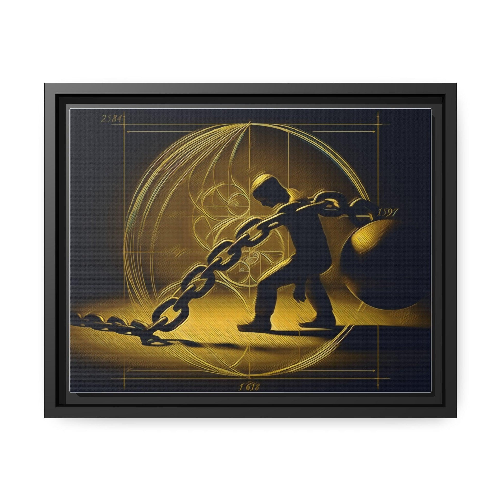 Matte Canvas, Black Frame - "Midnight Journey" Collection - Artsquarenft