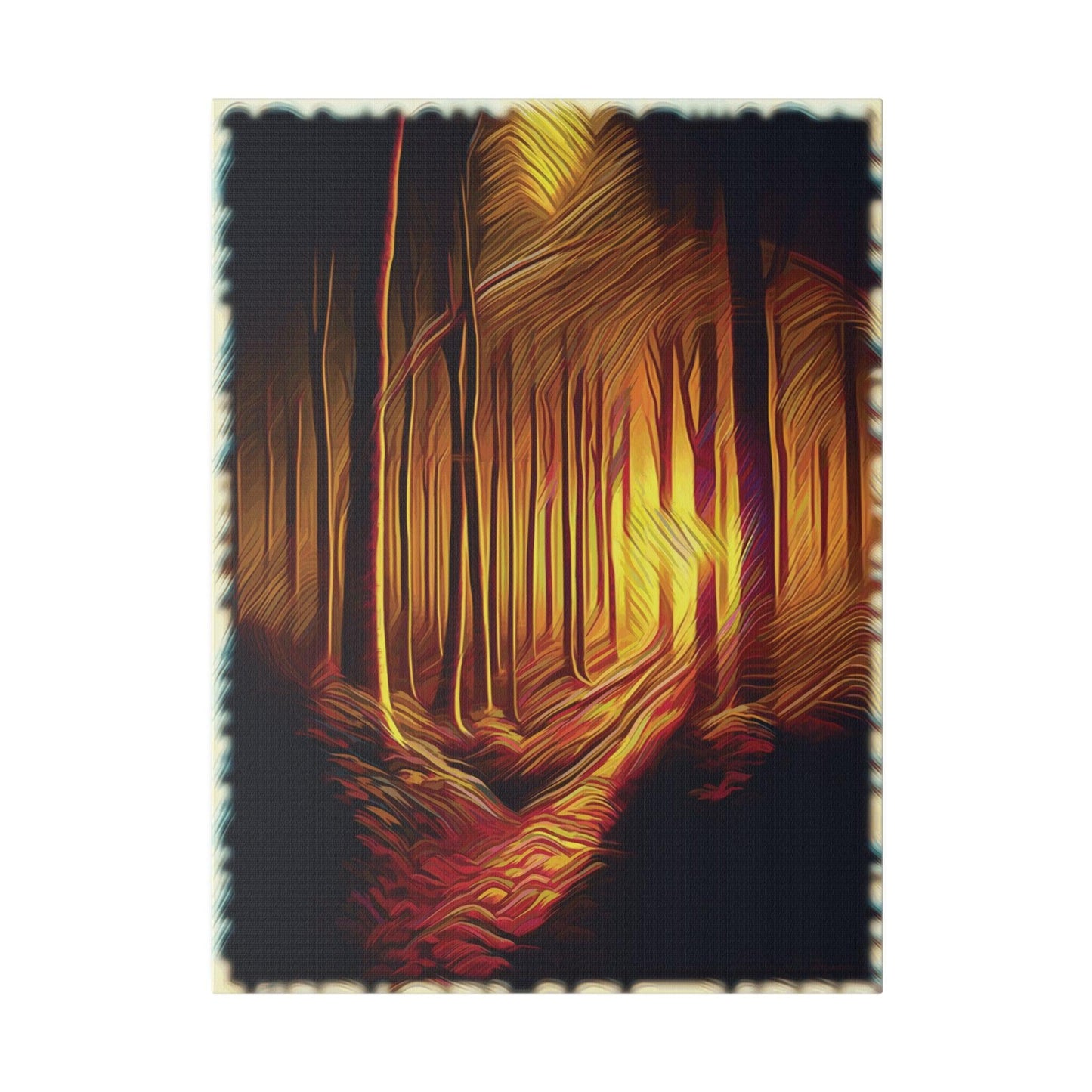Pathway of Golden Light - Matte Canvas, Stretched, 0.75" - Artsquarenft