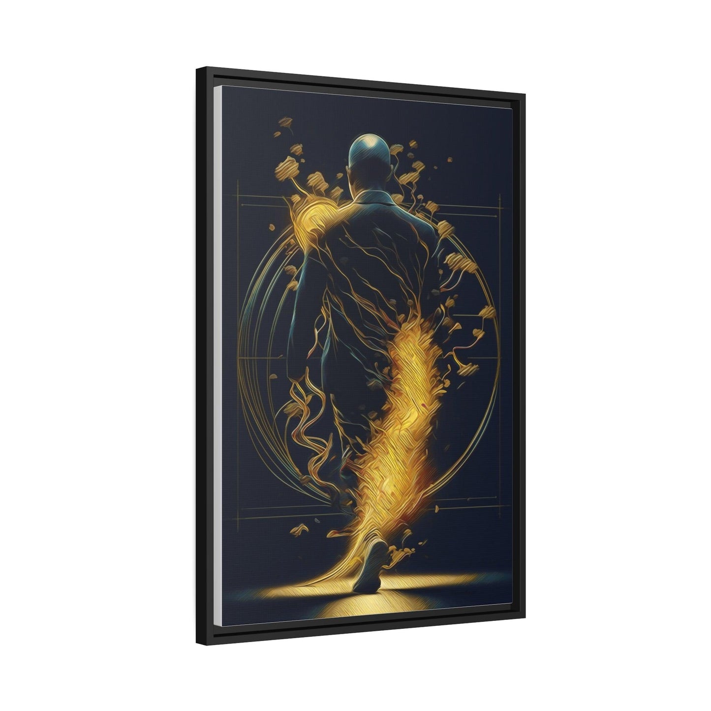 Matte Canvas, Black Frame - "Midnight Journey" Collection - Artsquarenft