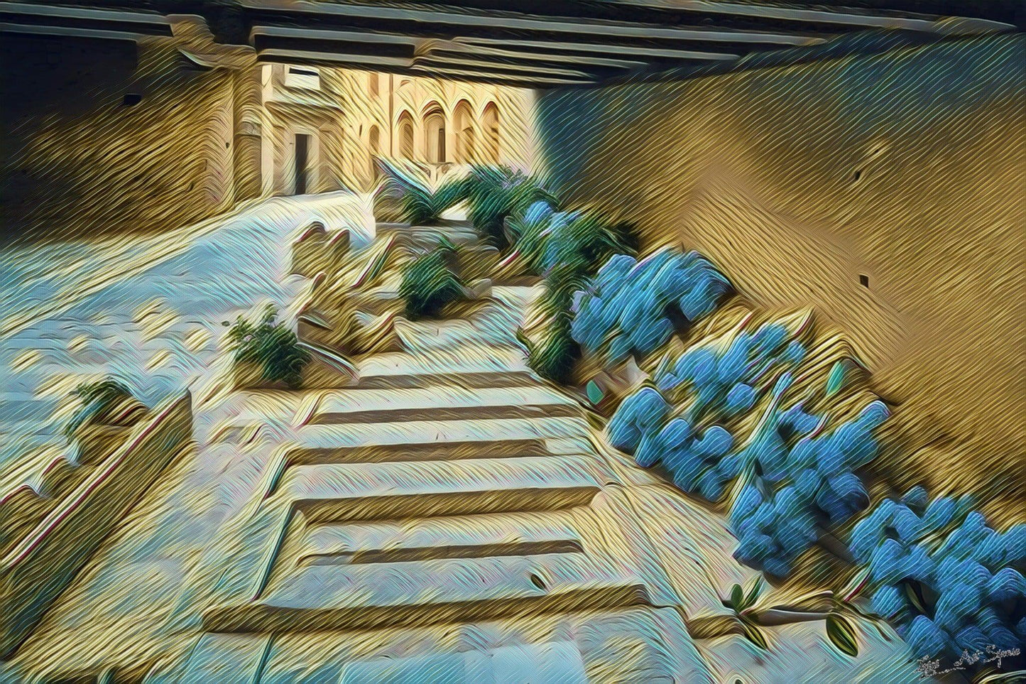 1_Luigi_ArtSquare_Historical_center_of_Gallipoli_Autographed