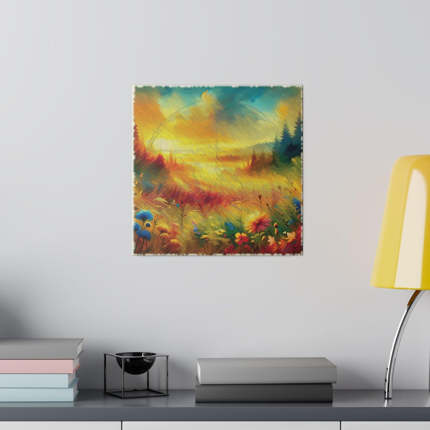 Sunlit Meadow Blossom - Matte Canvas, Stretched, 0.75" - Artsquarenft