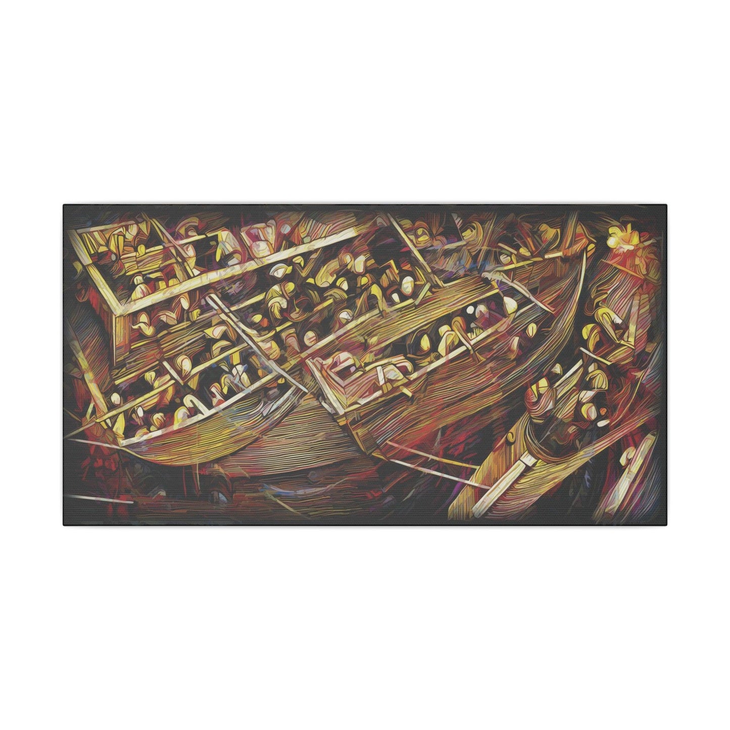 Giclée Print Canvas - "Migratory Theater - Third Piece by Luigi_ArtSquare" - Artsquarenft