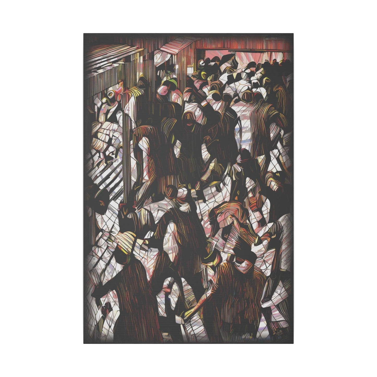 Giclée Print Canvas - "Migratory Theater - Eighth Piece by Luigi_ArtSquare" - Artsquarenft