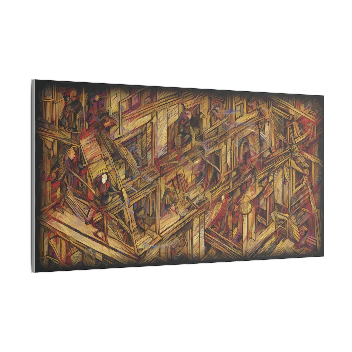 Giclée Print Canvas "Migratory Theater - First Piece by Luigi_ArtSquare" - Artsquarenft