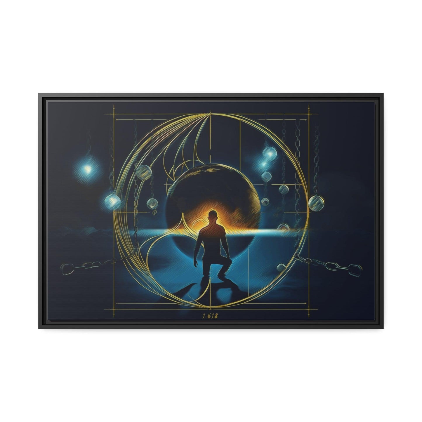 Matte Canvas, Black Frame - "Midnight Journey" Collection - Artsquarenft