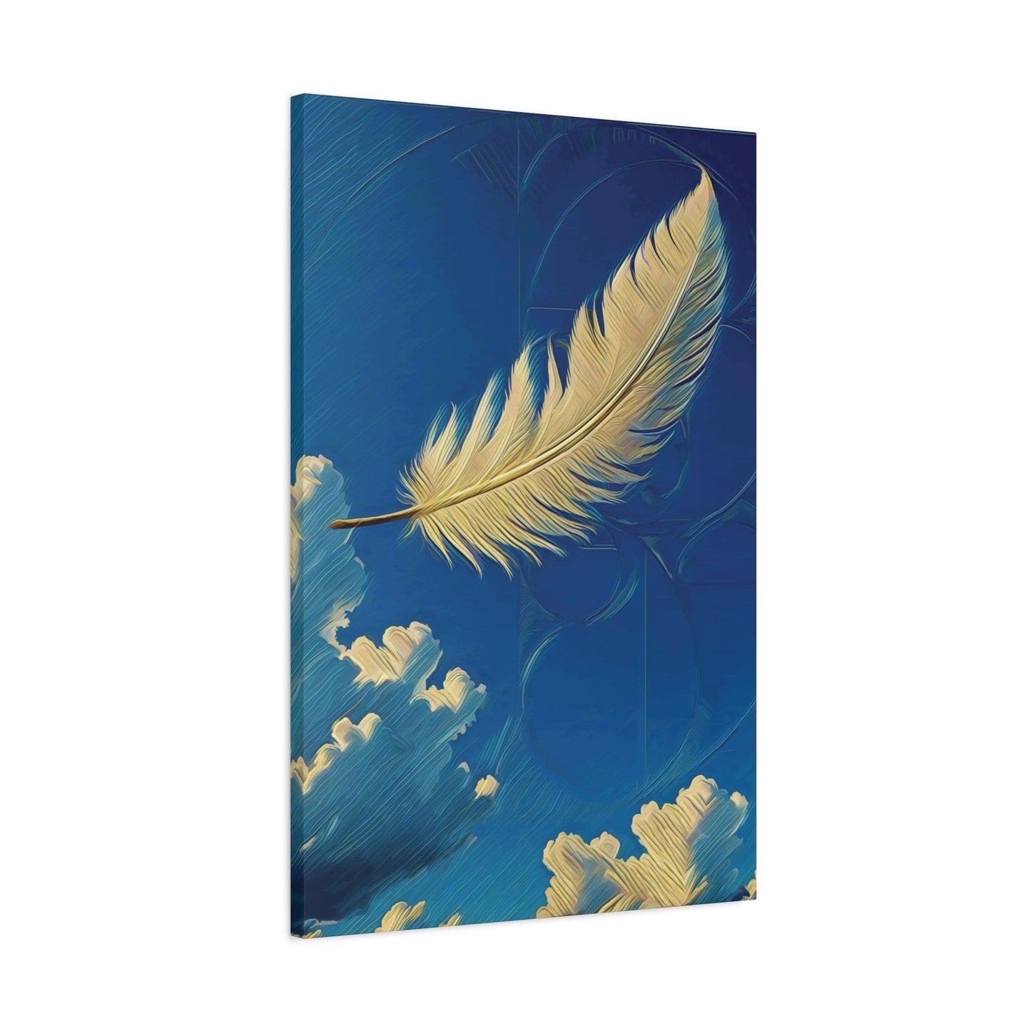 Matte Canvas, Stretched, 1.25" - Air - Breath of Life" - Elements Collection - Artsquarenft