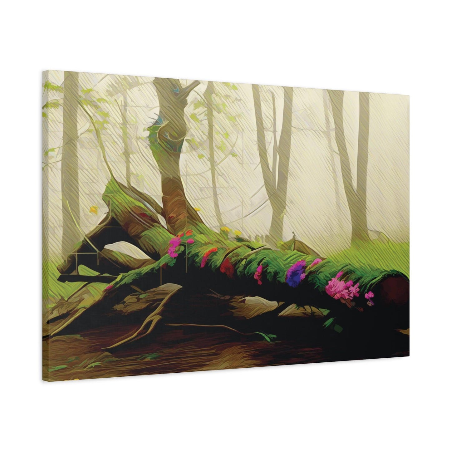 Matte Canvas, Stretched, 1.25" - "Earth - The Solid Call" - Elements Collection - Artsquarenft