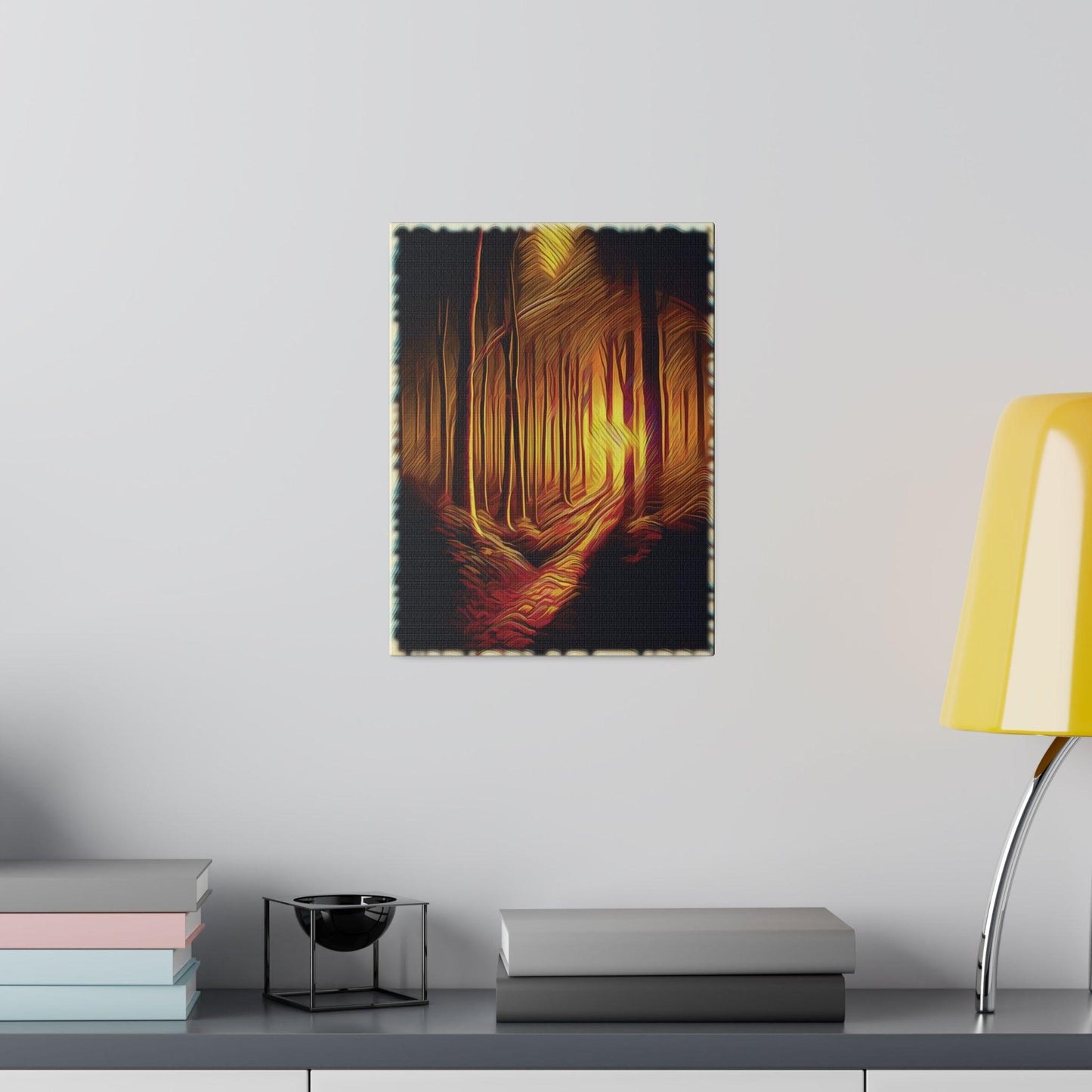 Pathway of Golden Light - Matte Canvas, Stretched, 0.75" - Artsquarenft