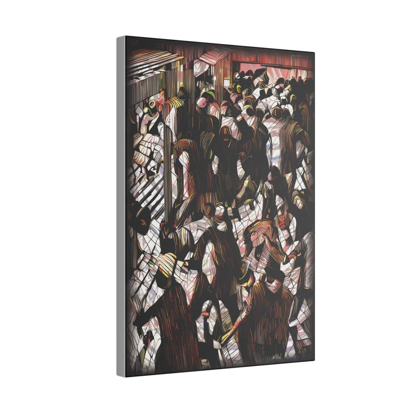 Giclée Print Canvas - "Migratory Theater - Eighth Piece by Luigi_ArtSquare" - Artsquarenft