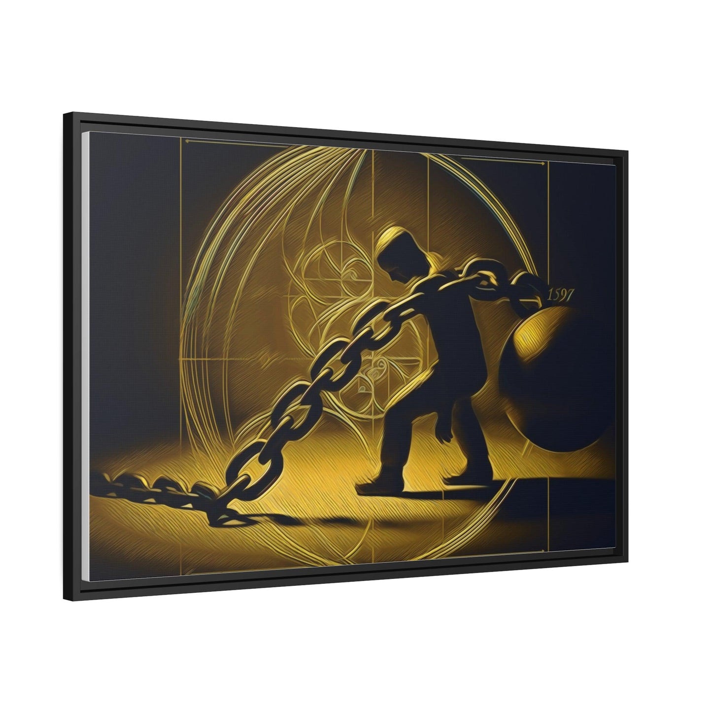 Matte Canvas, Black Frame - "Midnight Journey" Collection - Artsquarenft