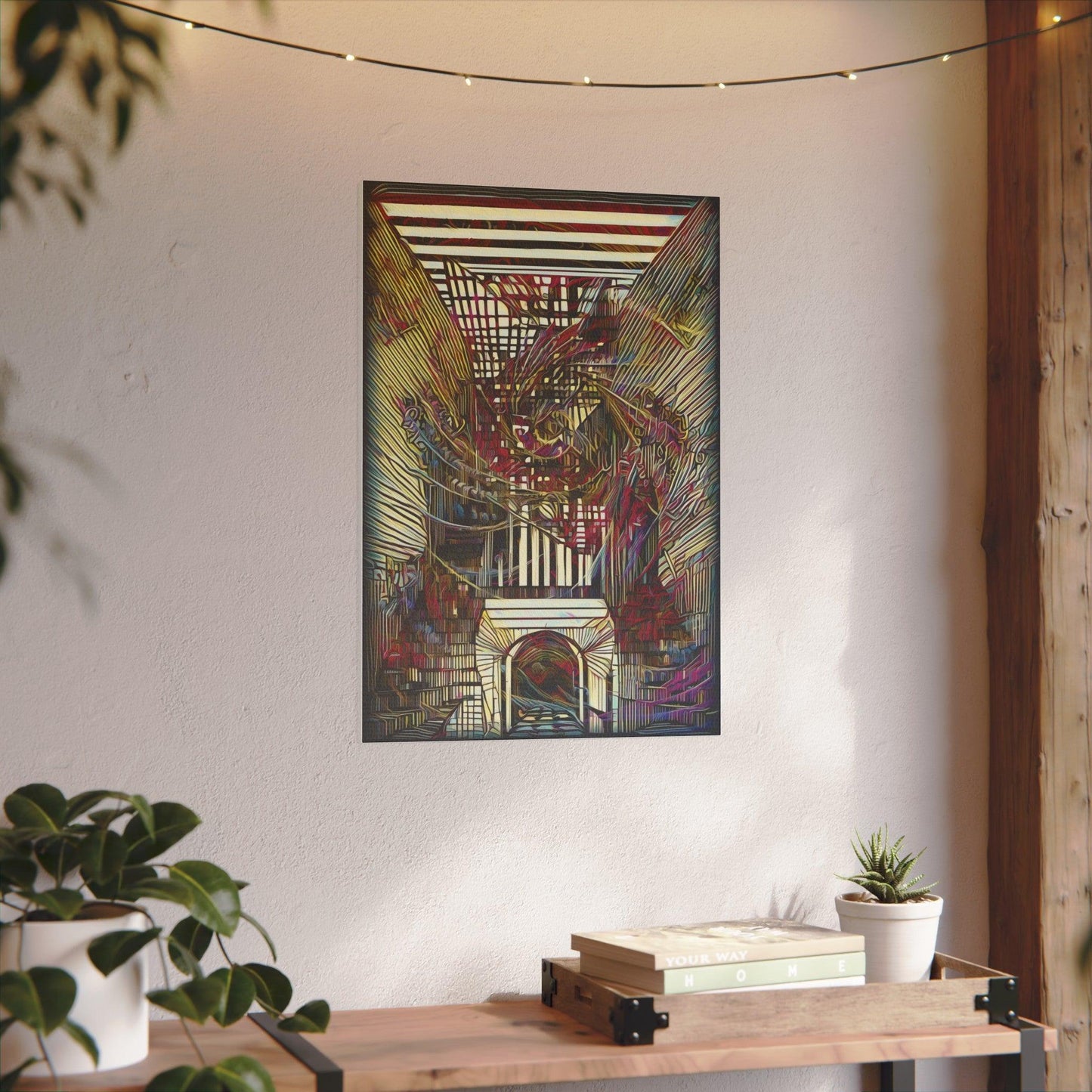 Giclée Print Canvas - "Migratory Theater - Seventh Piece by Luigi_ArtSquare" - Artsquarenft
