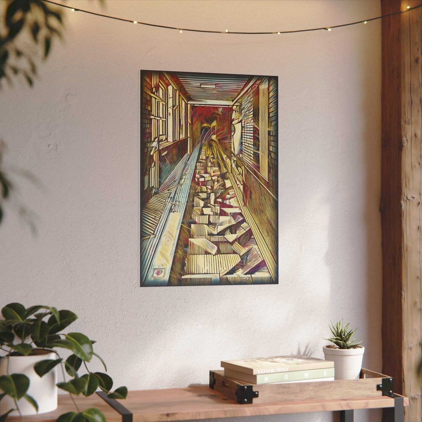 Giclée Print Canvas - "Migratory Theater - Tenth Piece by Luigi_ArtSquare" - Artsquarenft