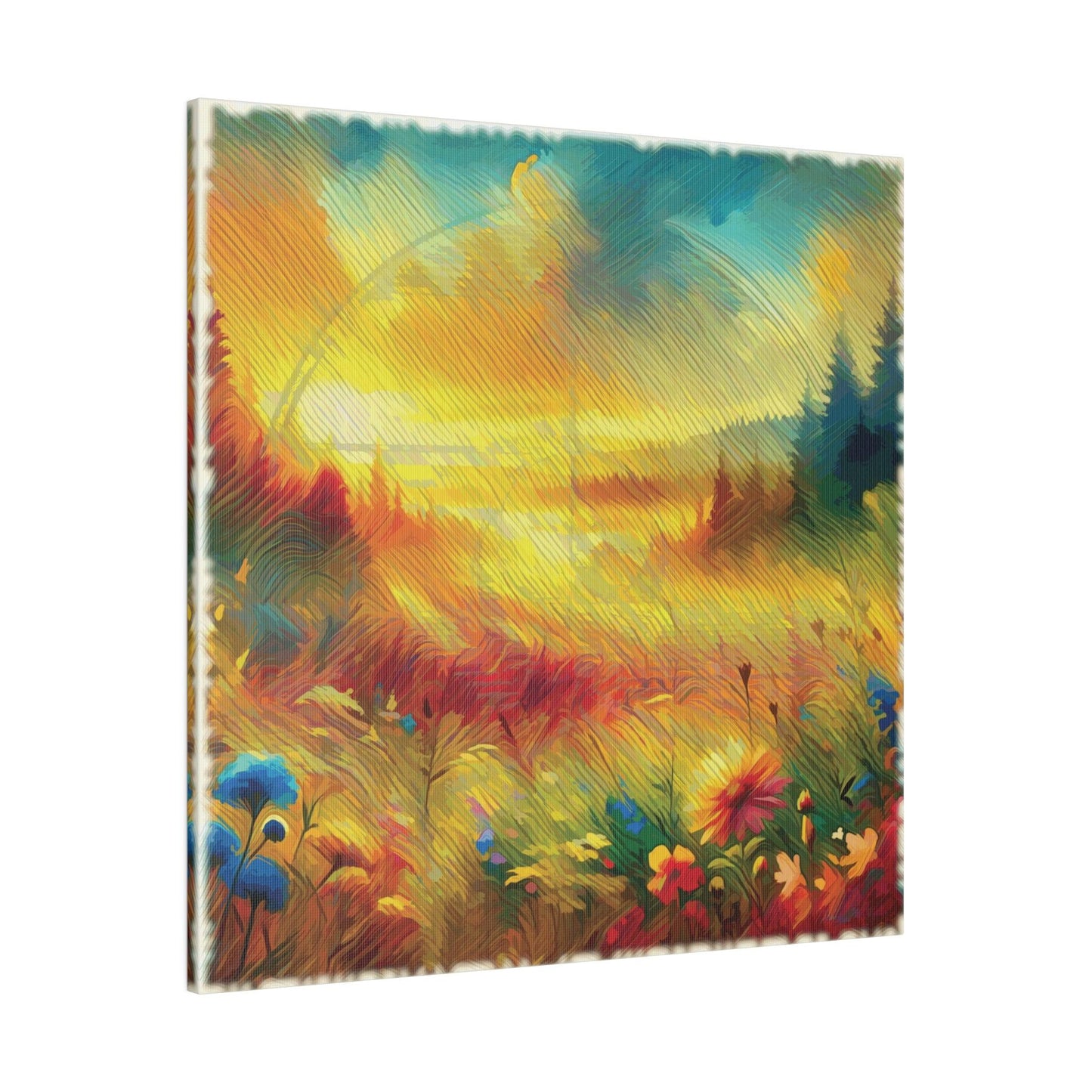Sunlit Meadow Blossom - Matte Canvas, Stretched, 0.75" - Artsquarenft