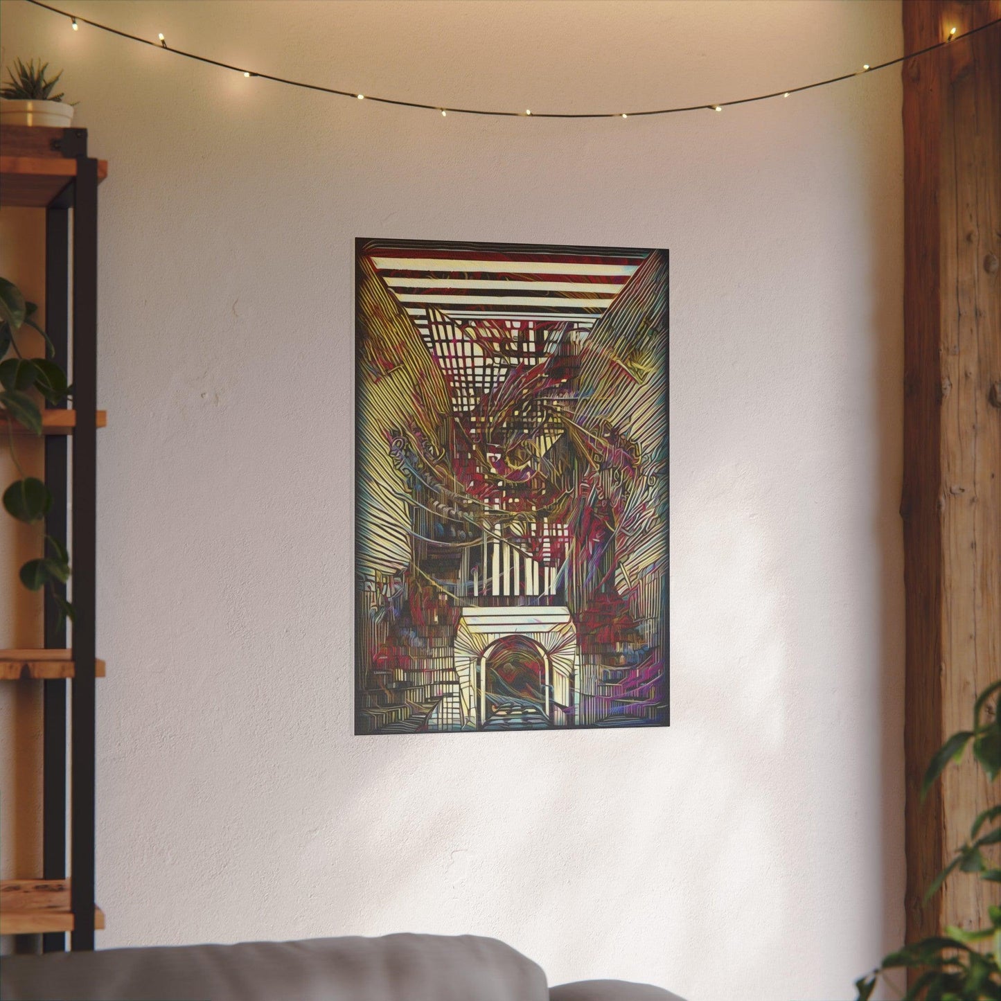Giclée Print Canvas - "Migratory Theater - Seventh Piece by Luigi_ArtSquare" - Artsquarenft