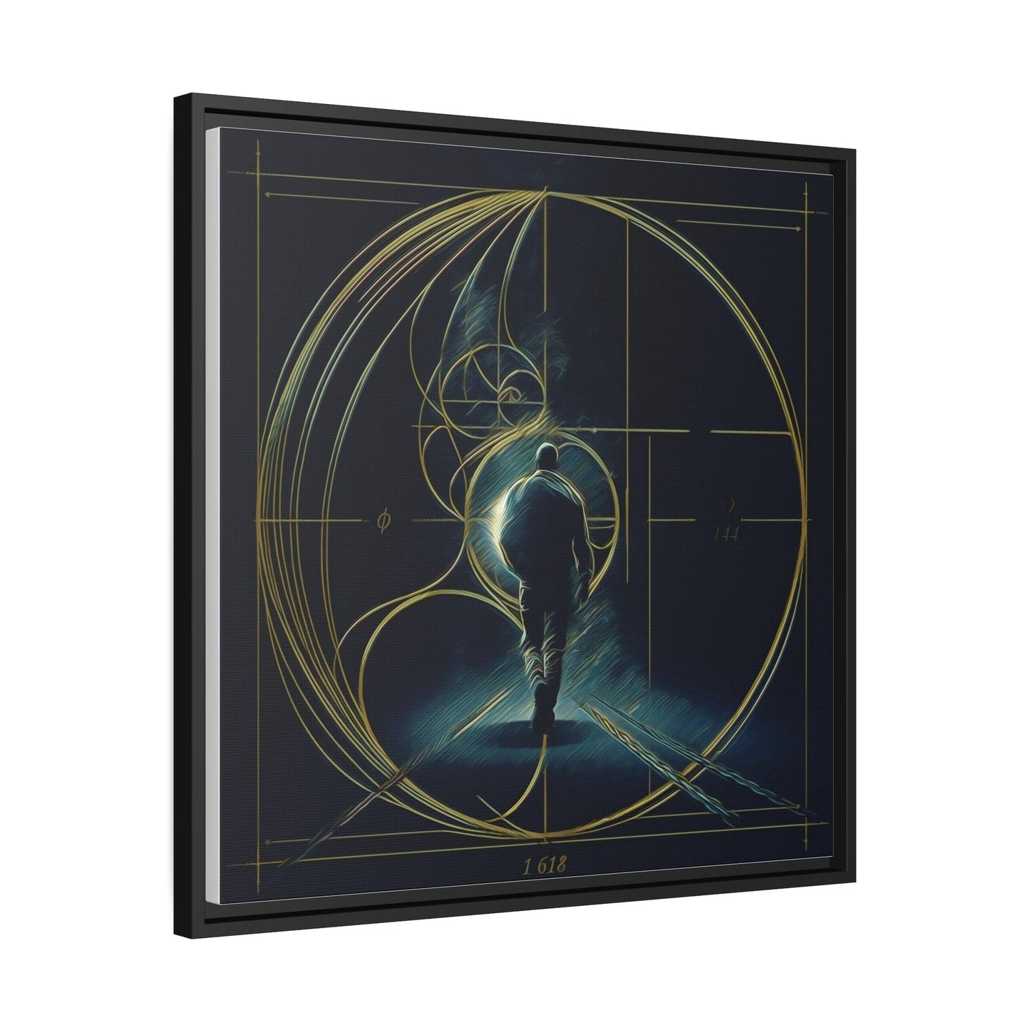 Matte Canvas, Black Frame. "Midnight Journey" Collection - Artsquarenft