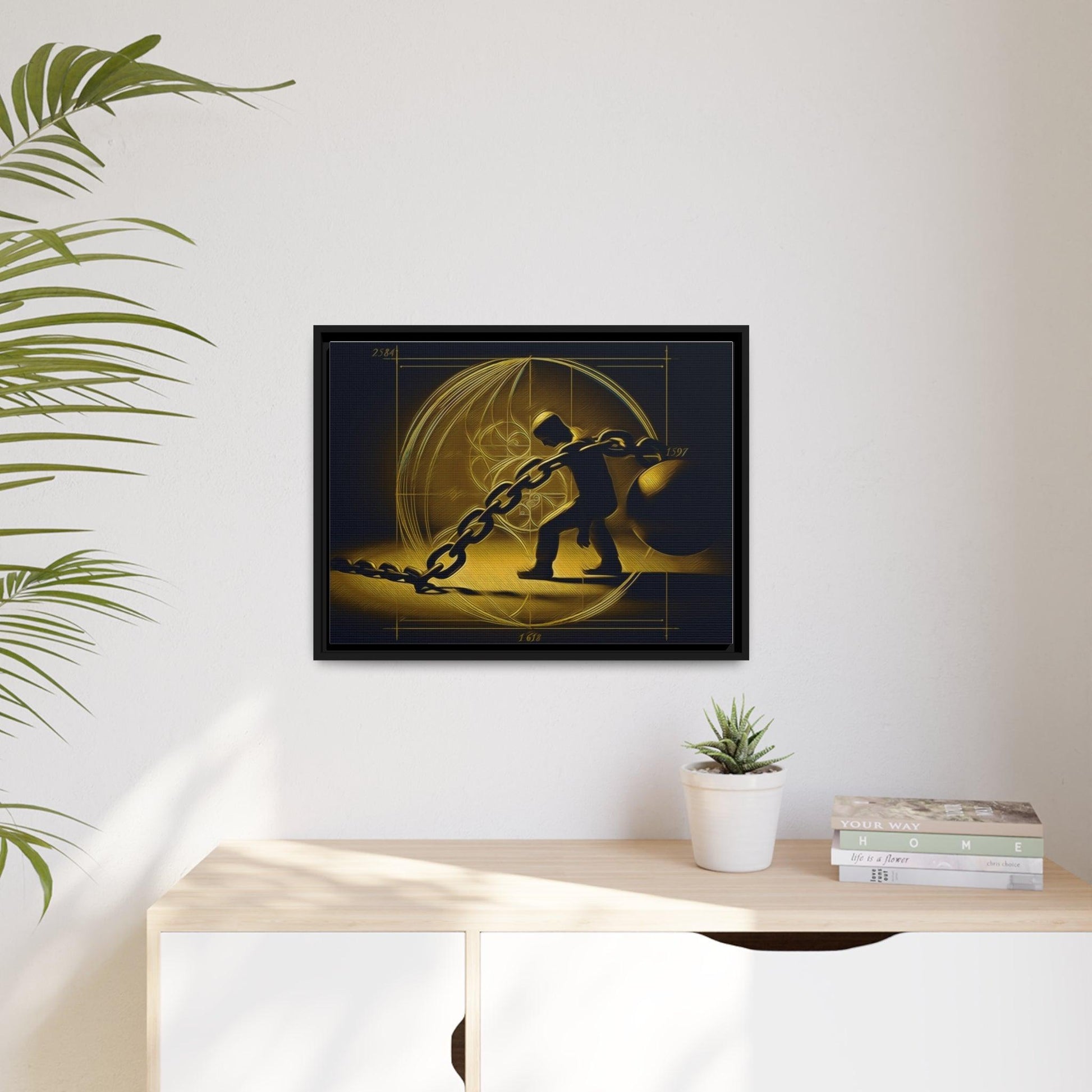 Matte Canvas, Black Frame - "Midnight Journey" Collection - Artsquarenft
