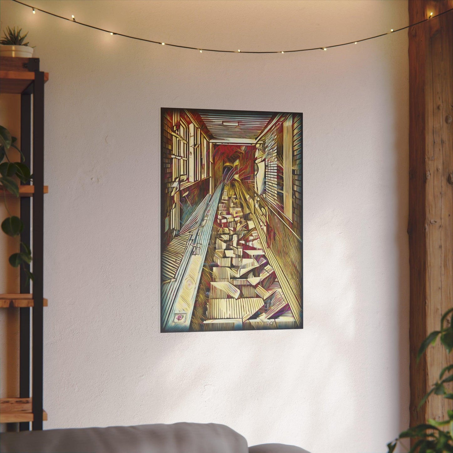 Giclée Print Canvas - "Migratory Theater - Tenth Piece by Luigi_ArtSquare" - Artsquarenft