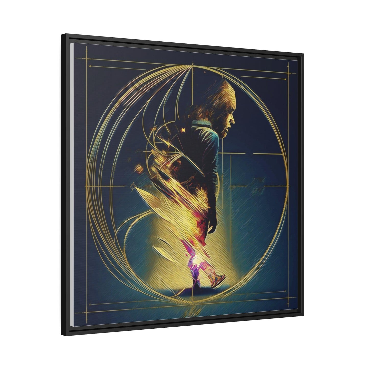 Matte Canvas, Black Frame - "MidNight Journey" Collection - Artsquarenft
