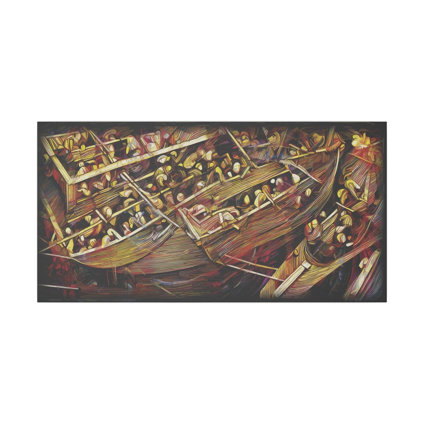 Giclée Print Canvas - "Migratory Theater - Third Piece by Luigi_ArtSquare" - Artsquarenft
