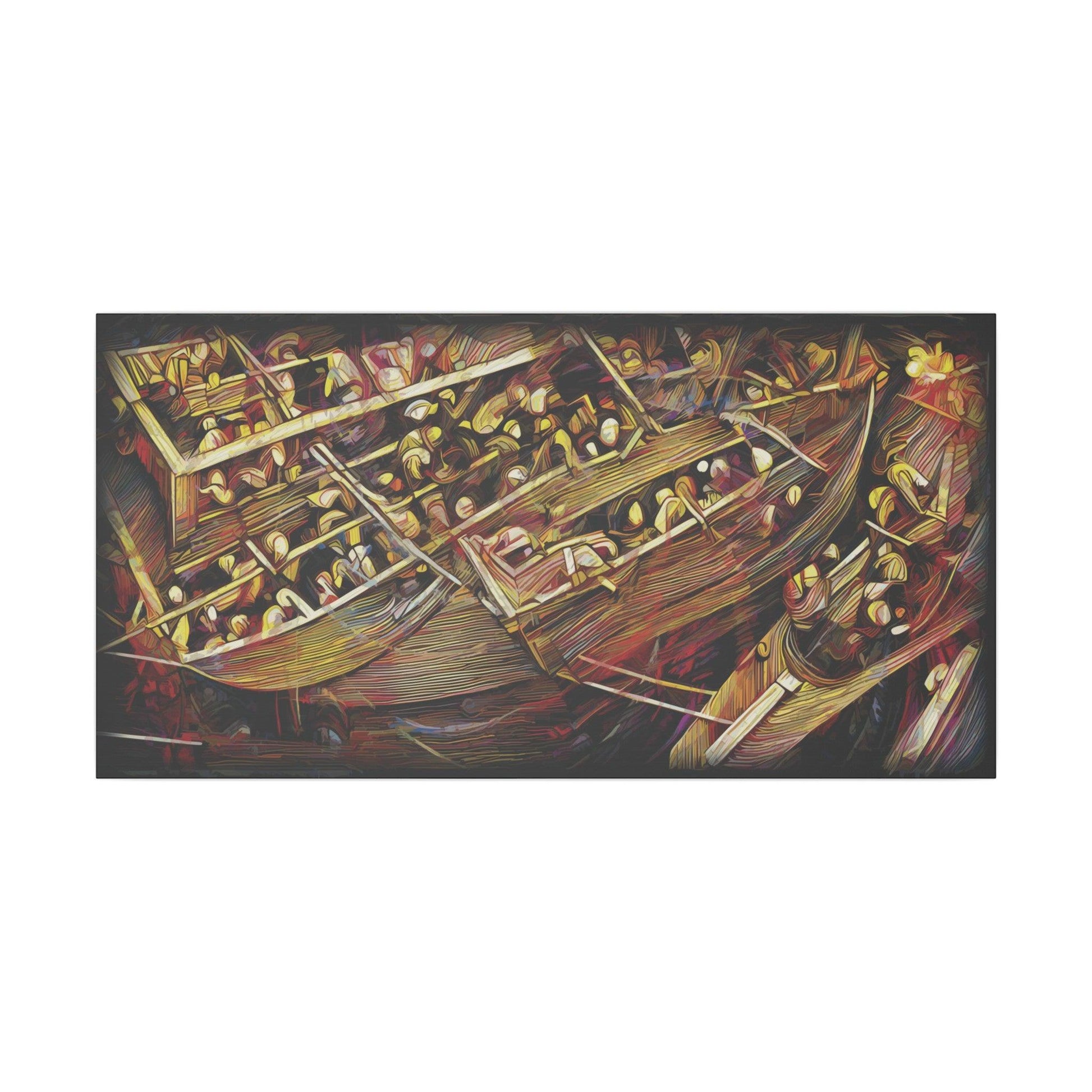 Giclée Print Canvas - "Migratory Theater - Third Piece by Luigi_ArtSquare" - Artsquarenft