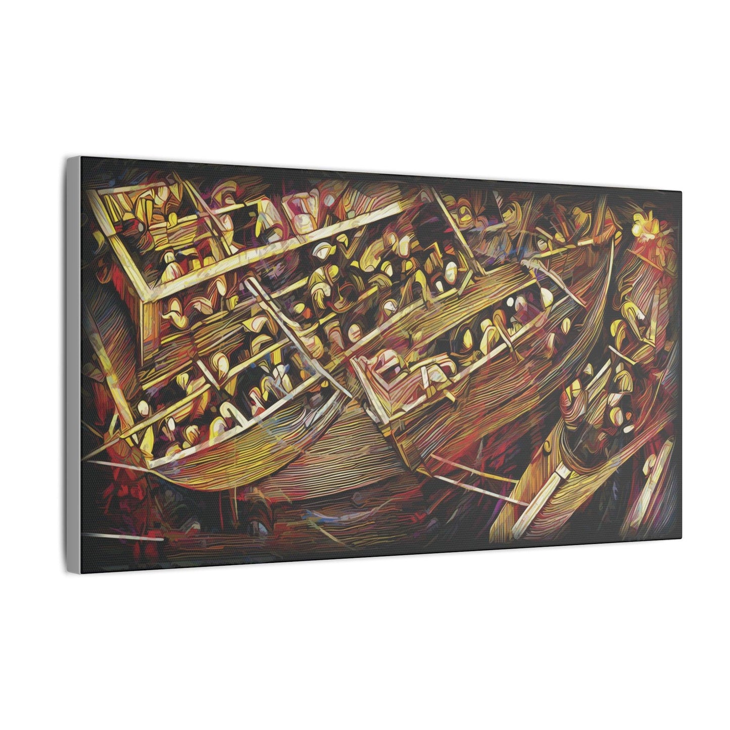 Giclée Print Canvas - "Migratory Theater - Third Piece by Luigi_ArtSquare" - Artsquarenft