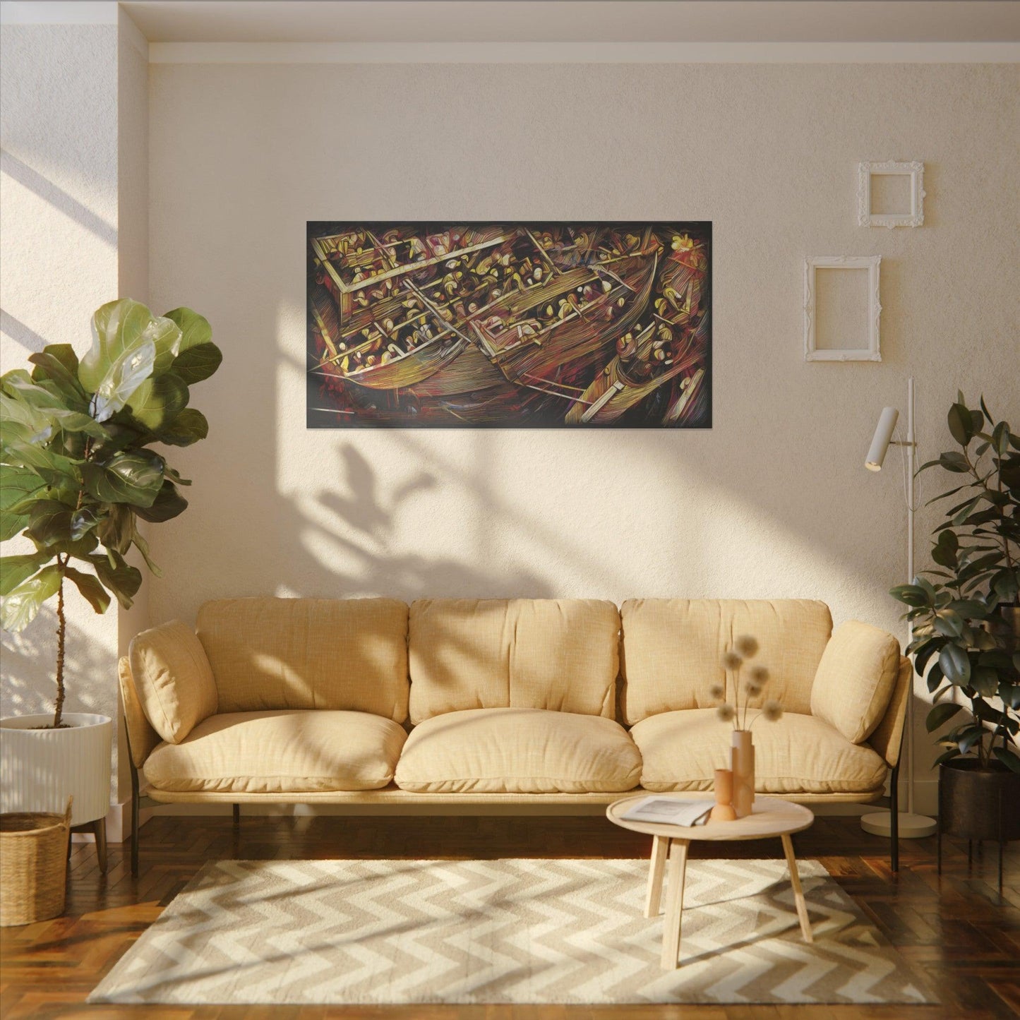 Giclée Print Canvas - "Migratory Theater - Third Piece by Luigi_ArtSquare" - Artsquarenft