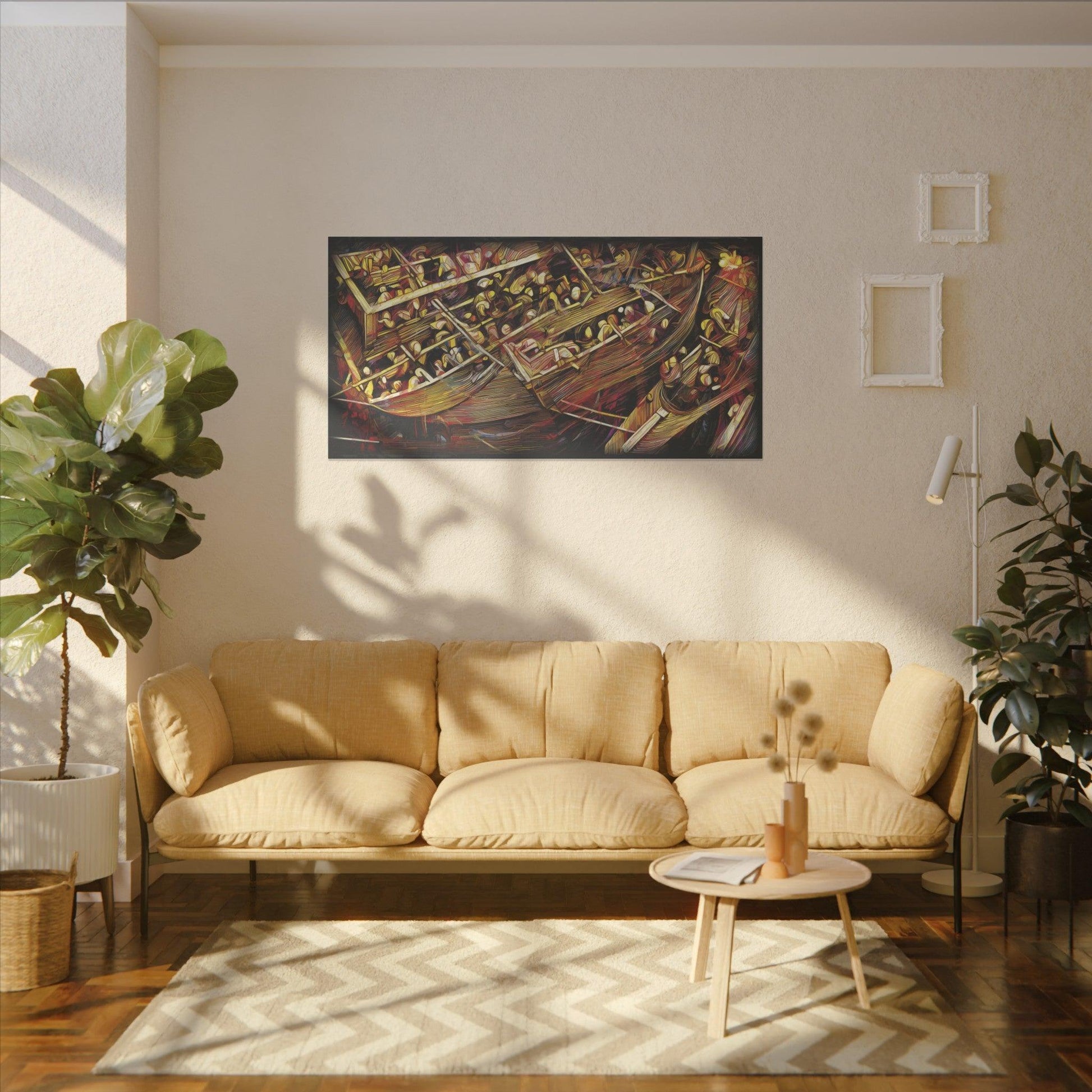 Giclée Print Canvas - "Migratory Theater - Third Piece by Luigi_ArtSquare" - Artsquarenft
