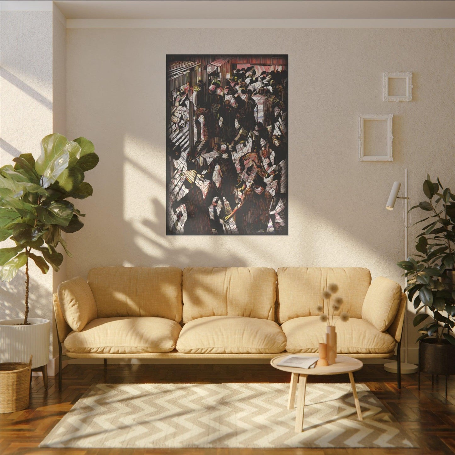 Giclée Print Canvas - "Migratory Theater - Eighth Piece by Luigi_ArtSquare" - Artsquarenft