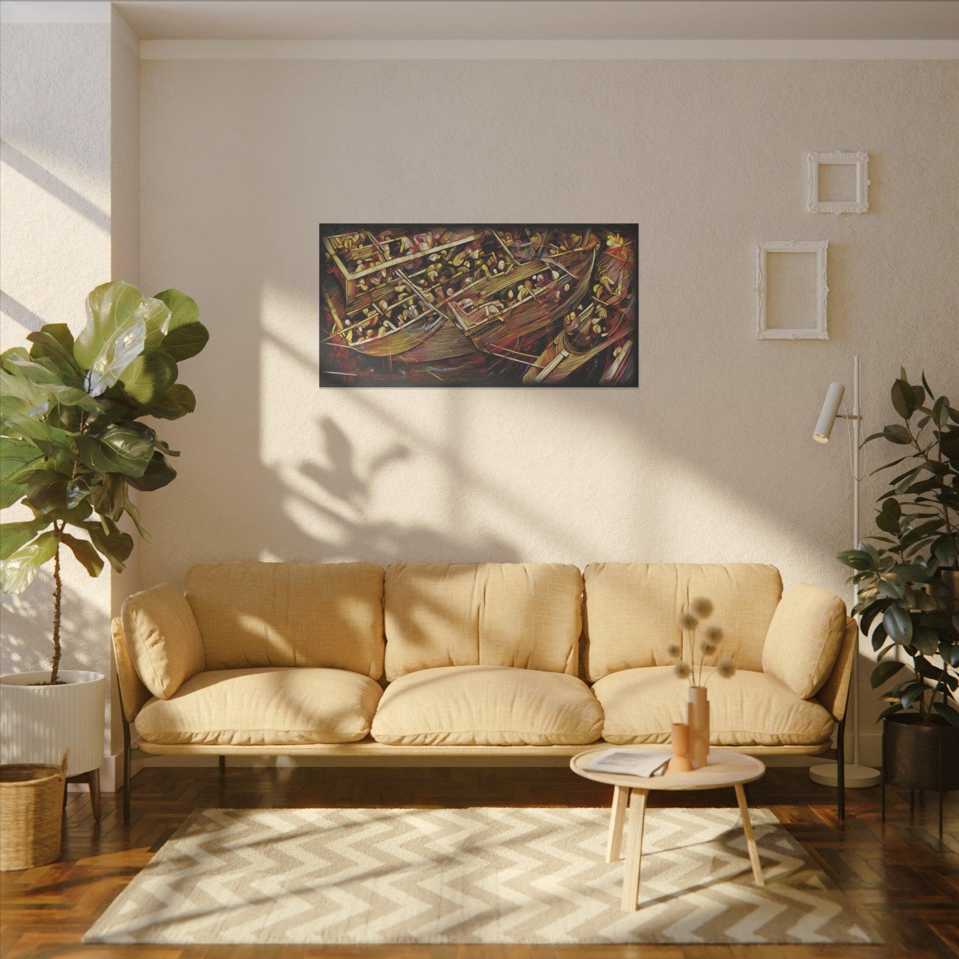 Giclée Print Canvas - "Migratory Theater - Third Piece by Luigi_ArtSquare" - Artsquarenft