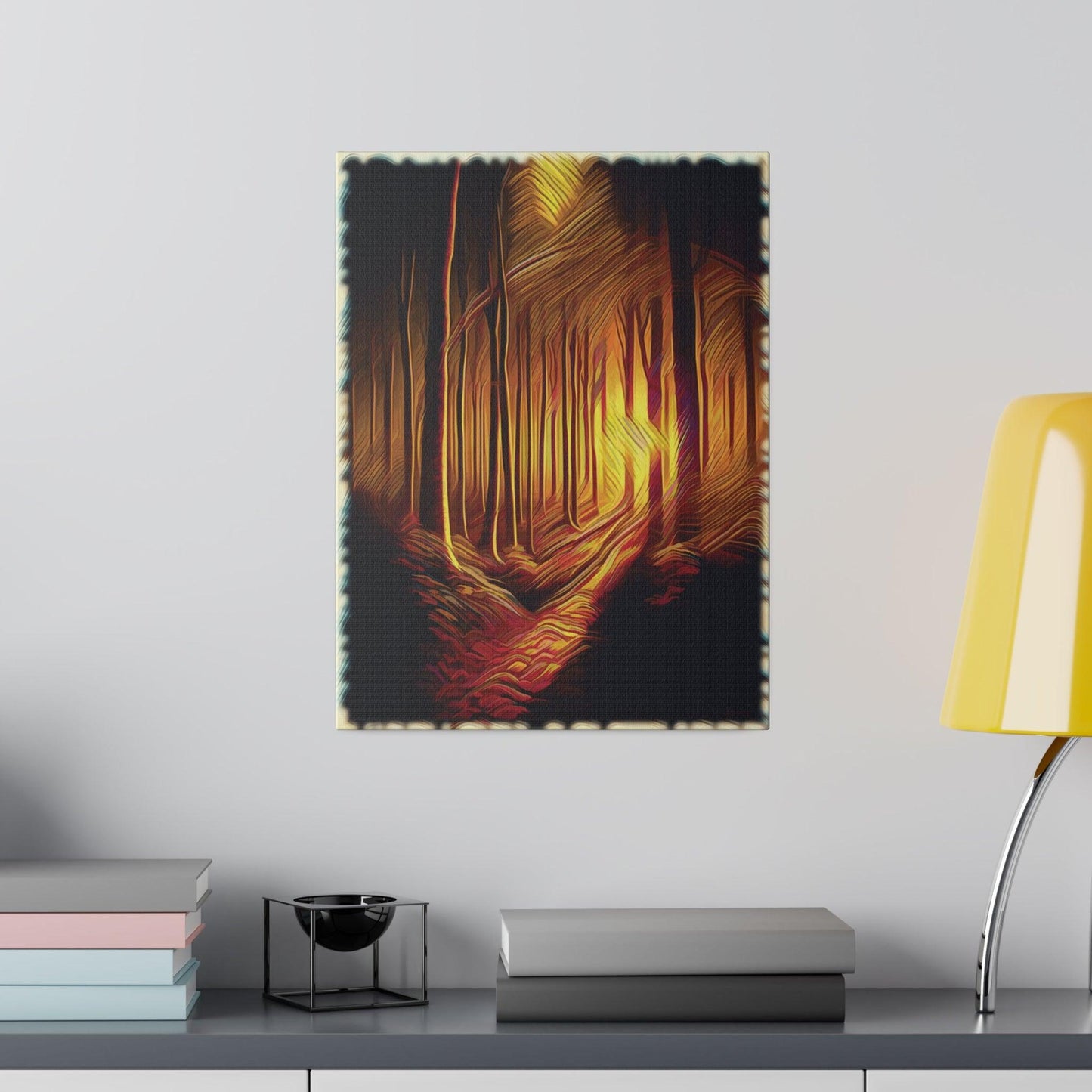 Pathway of Golden Light - Matte Canvas, Stretched, 0.75" - Artsquarenft