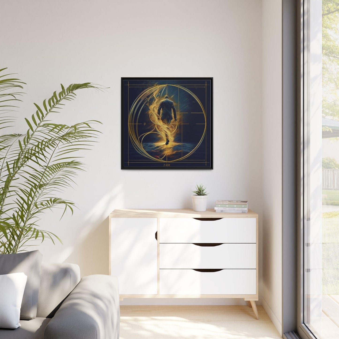 Matte Canvas, Black Frame - "Midnight Journey" Collection - Artsquarenft