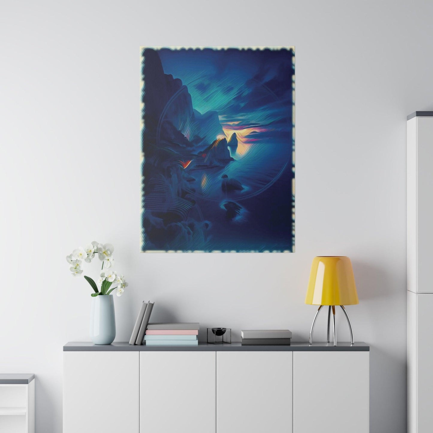Twilight Coastal Serenity - Matte Canvas, Stretched, 0.75" - Artsquarenft