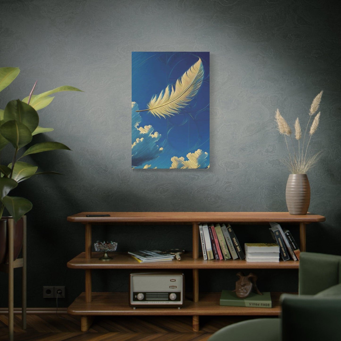 Matte Canvas, Stretched, 1.25" - Air - Breath of Life" - Elements Collection - Artsquarenft