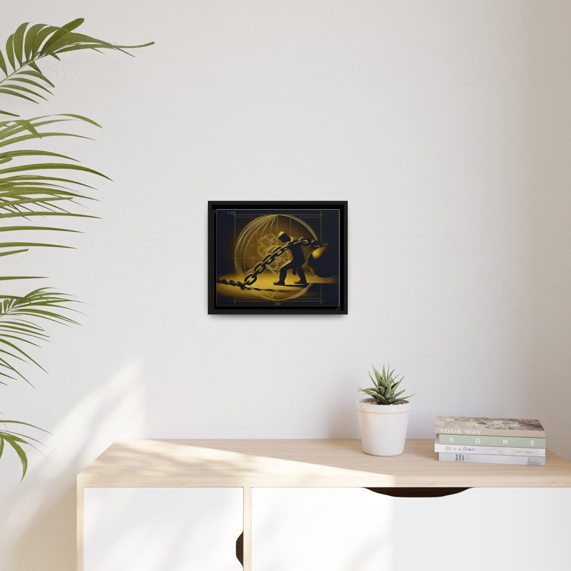Matte Canvas, Black Frame - "Midnight Journey" Collection - Artsquarenft