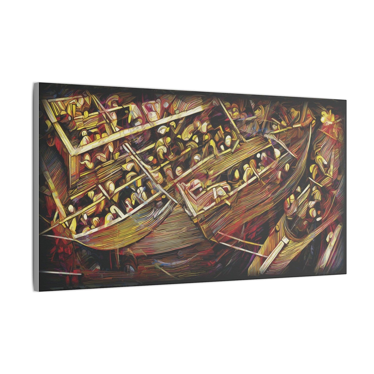Giclée Print Canvas - "Migratory Theater - Third Piece by Luigi_ArtSquare" - Artsquarenft