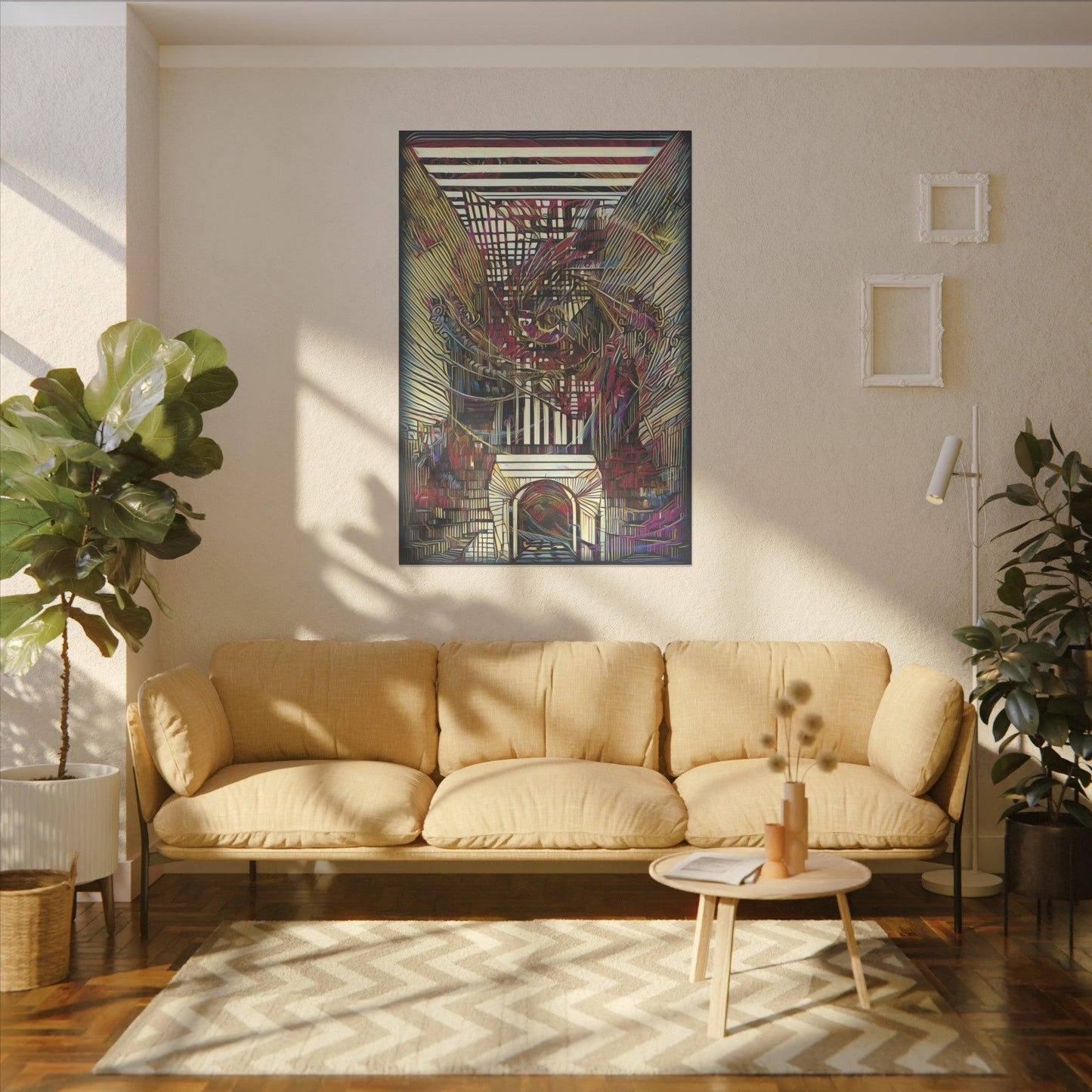 Giclée Print Canvas - "Migratory Theater - Seventh Piece by Luigi_ArtSquare" - Artsquarenft
