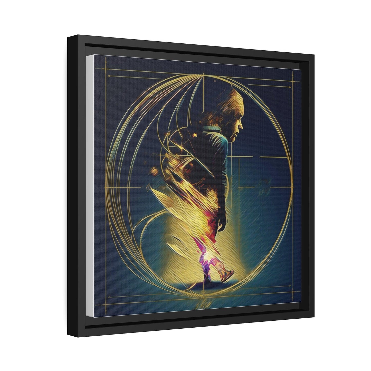 Matte Canvas, Black Frame - "MidNight Journey" Collection - Artsquarenft