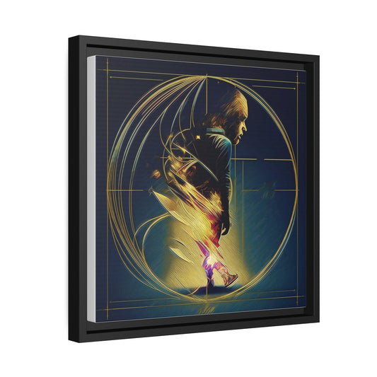 Matte Canvas, Black Frame - "MidNight Journey" Collection - Artsquarenft