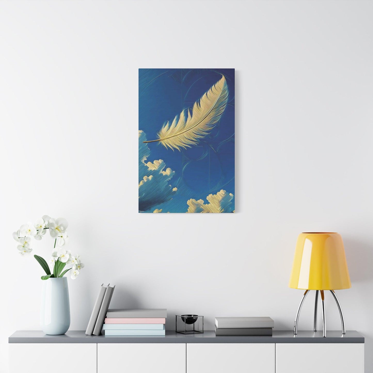 Matte Canvas, Stretched, 1.25" - Air - Breath of Life" - Elements Collection - Artsquarenft