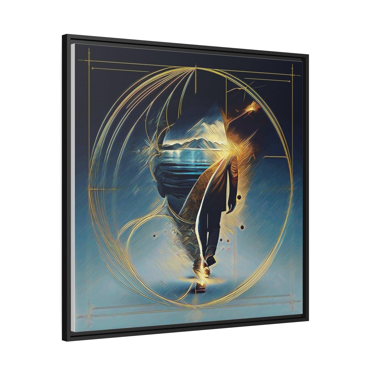 Matte Canvas, Black Frame - "Midnight Journey" Collection - Artsquarenft