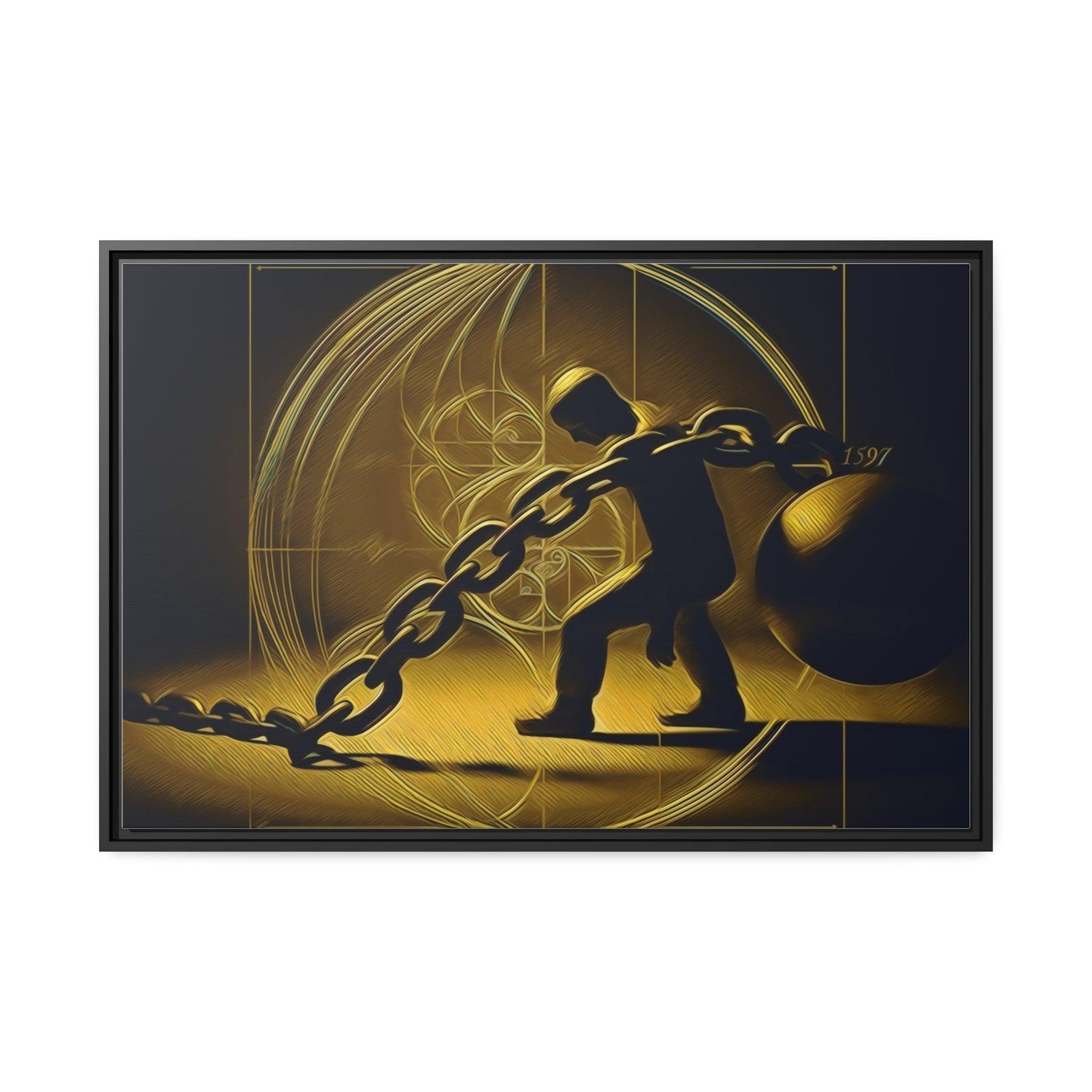 Matte Canvas, Black Frame - "Midnight Journey" Collection - Artsquarenft