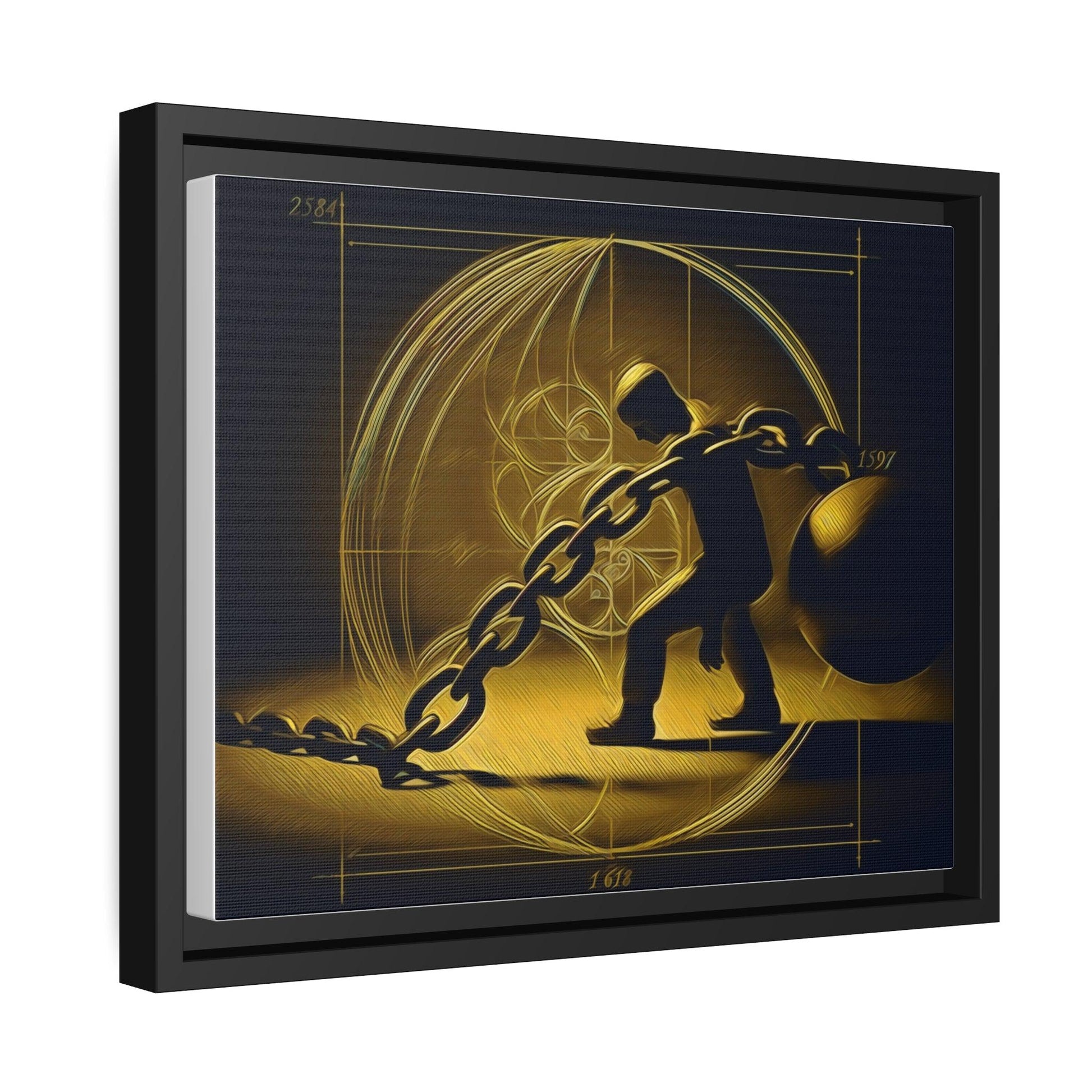 Matte Canvas, Black Frame - "Midnight Journey" Collection - Artsquarenft