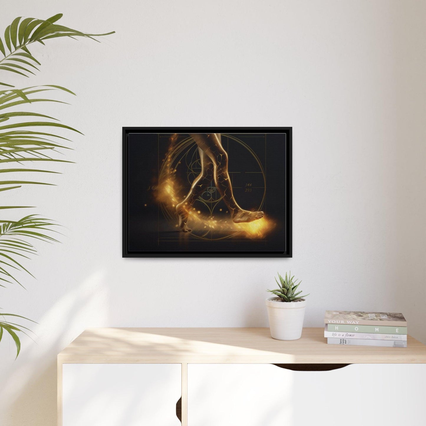 Matte Canvas, Black Frame - "Midnight Journey" Collection - Artsquarenft