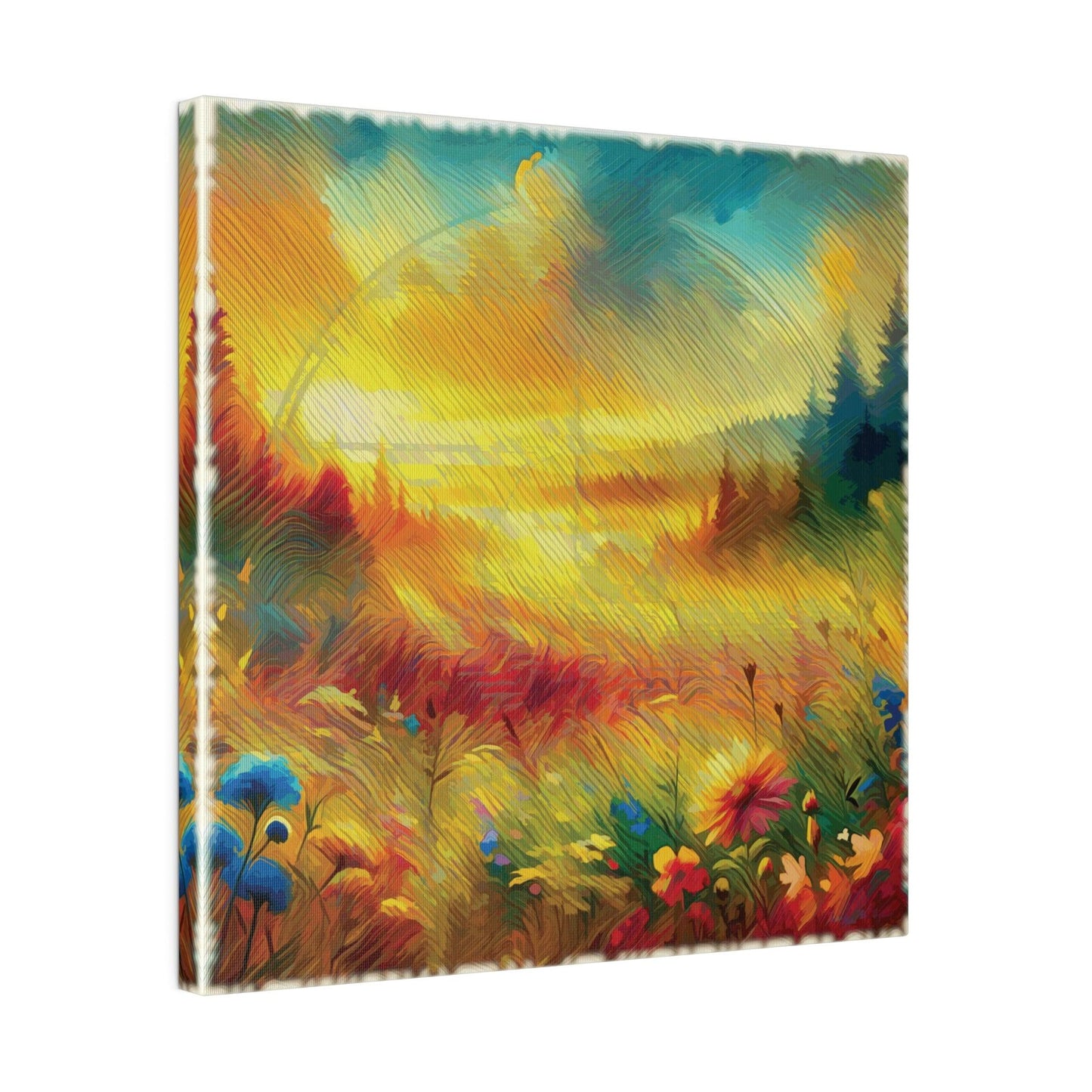 Sunlit Meadow Blossom - Matte Canvas, Stretched, 0.75" - Artsquarenft