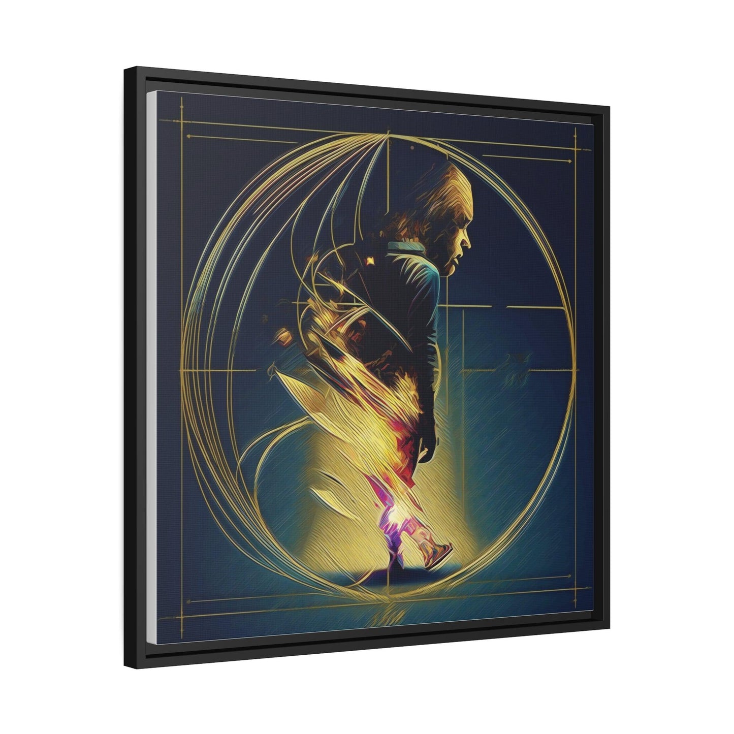 Matte Canvas, Black Frame - "MidNight Journey" Collection - Artsquarenft